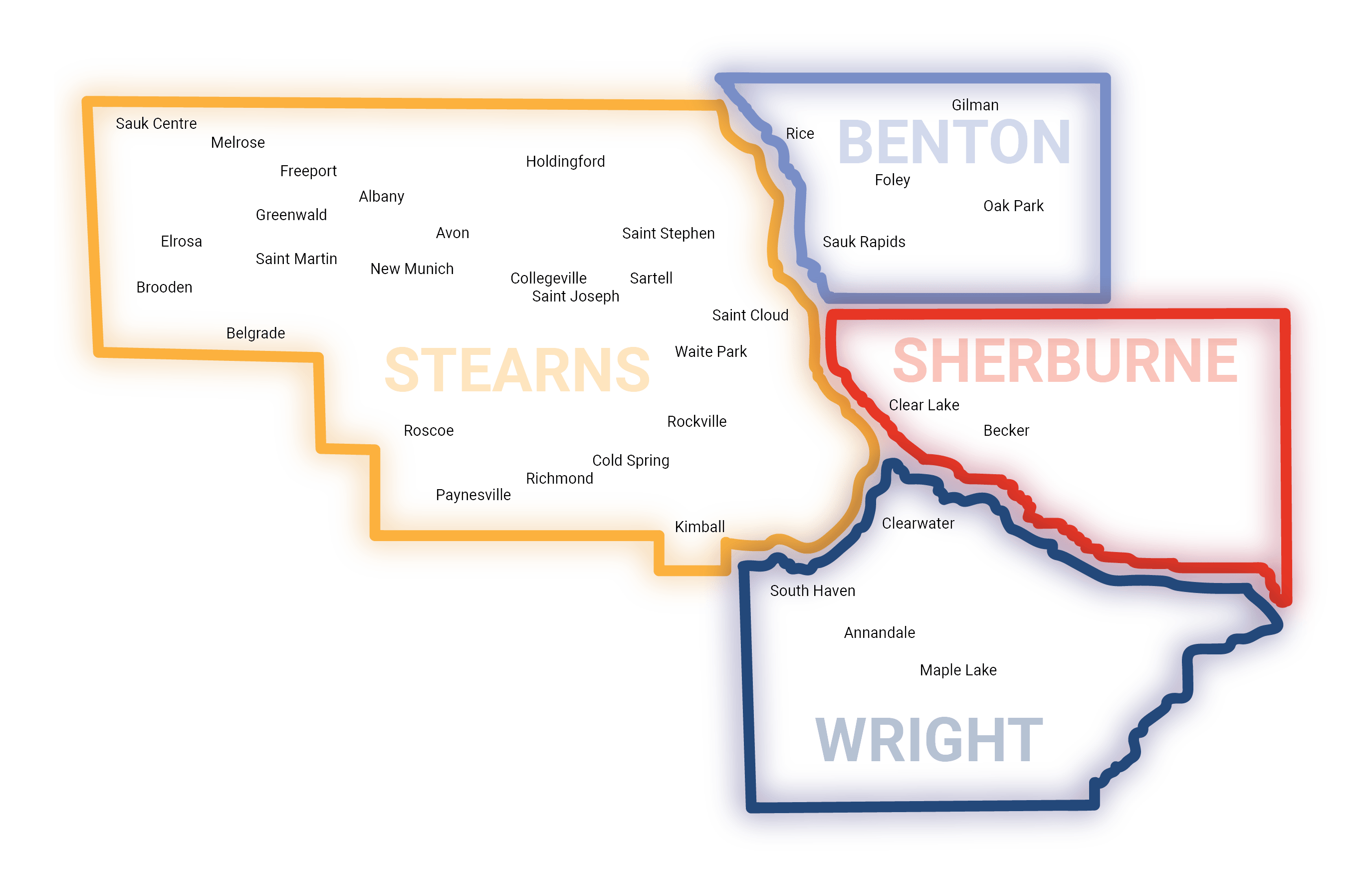 Map of Service Area